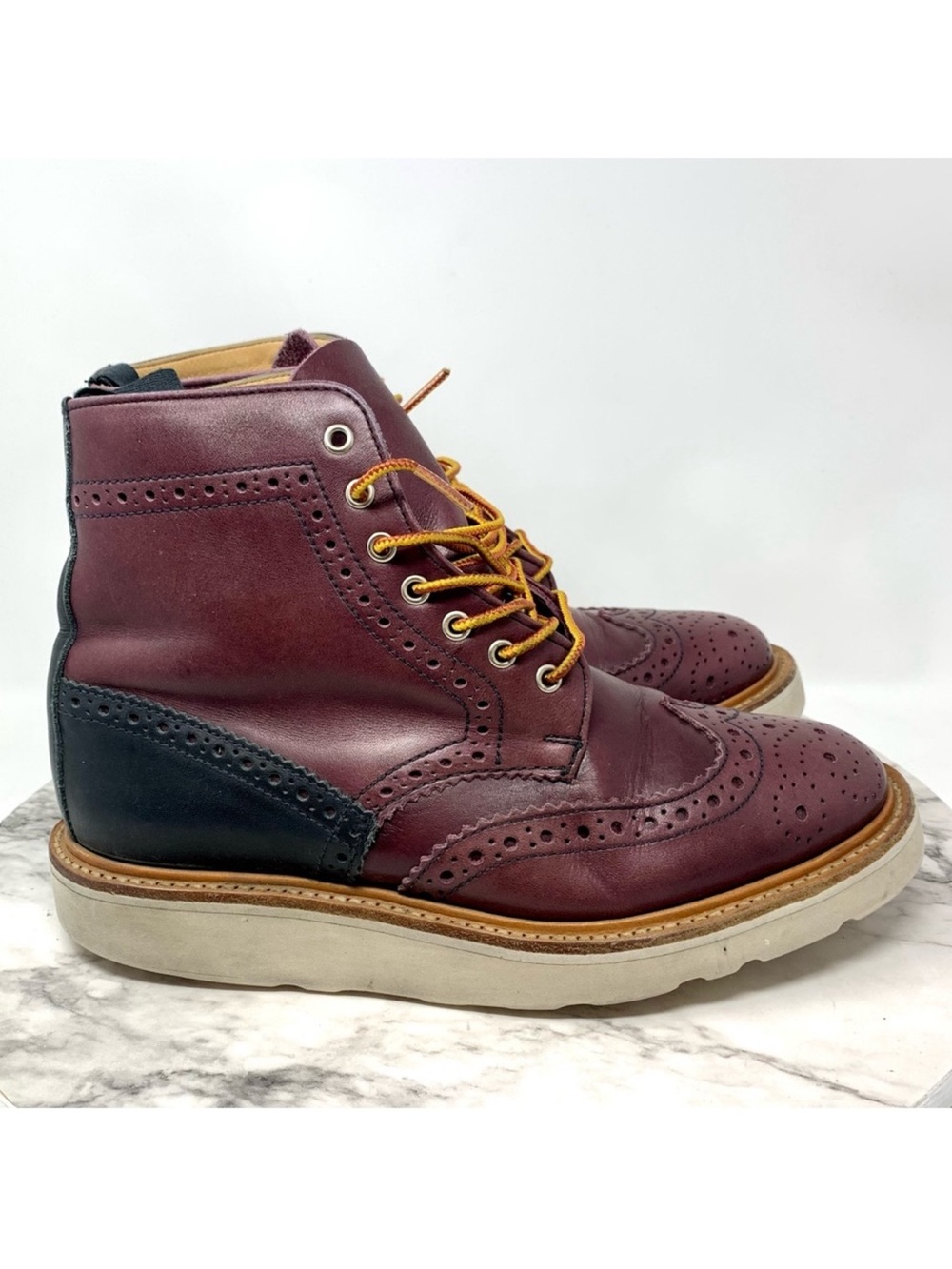 Mark McNairy x Haven Brogue Wingtip Boots M-7 Vibram Blokecore Preppy